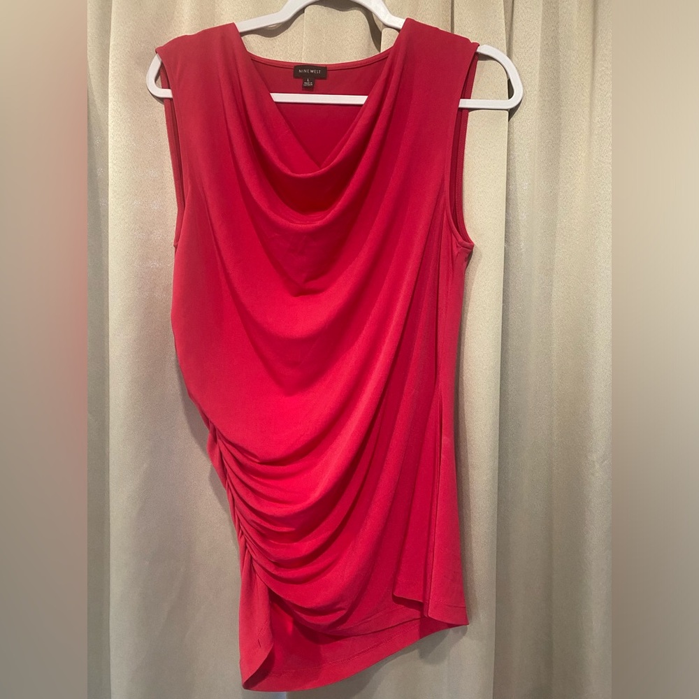 Cow neck sleeveless Nine West blouse